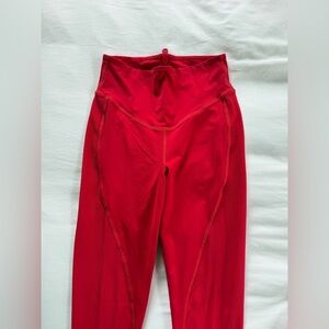 lululemon athletica Red High-Waist Leggings